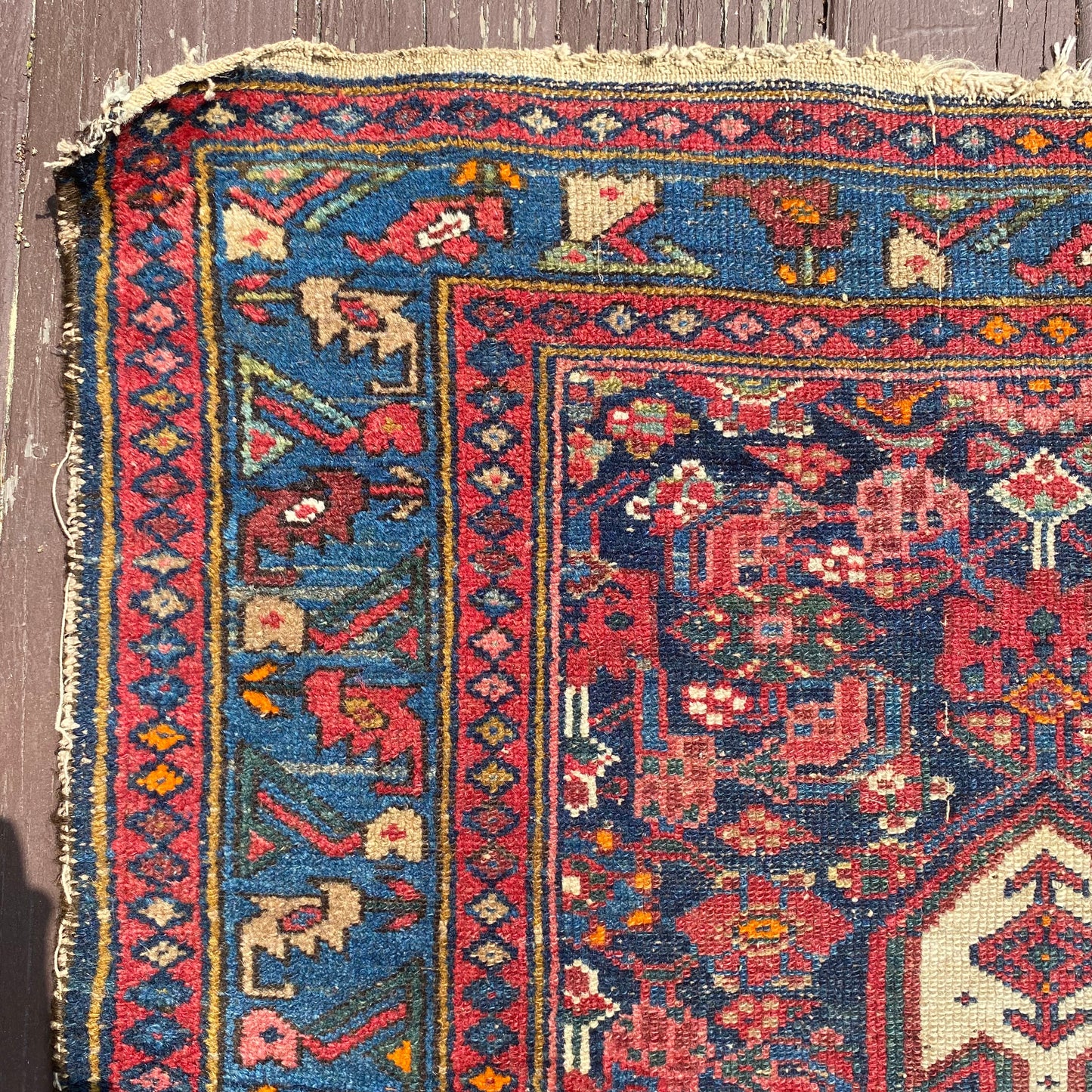Vintage Rug, 3' 5 x 6' 11 Blue