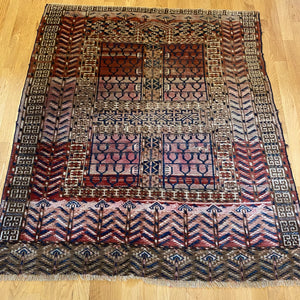Vintage Rug, 4' x 4' 6 Brown