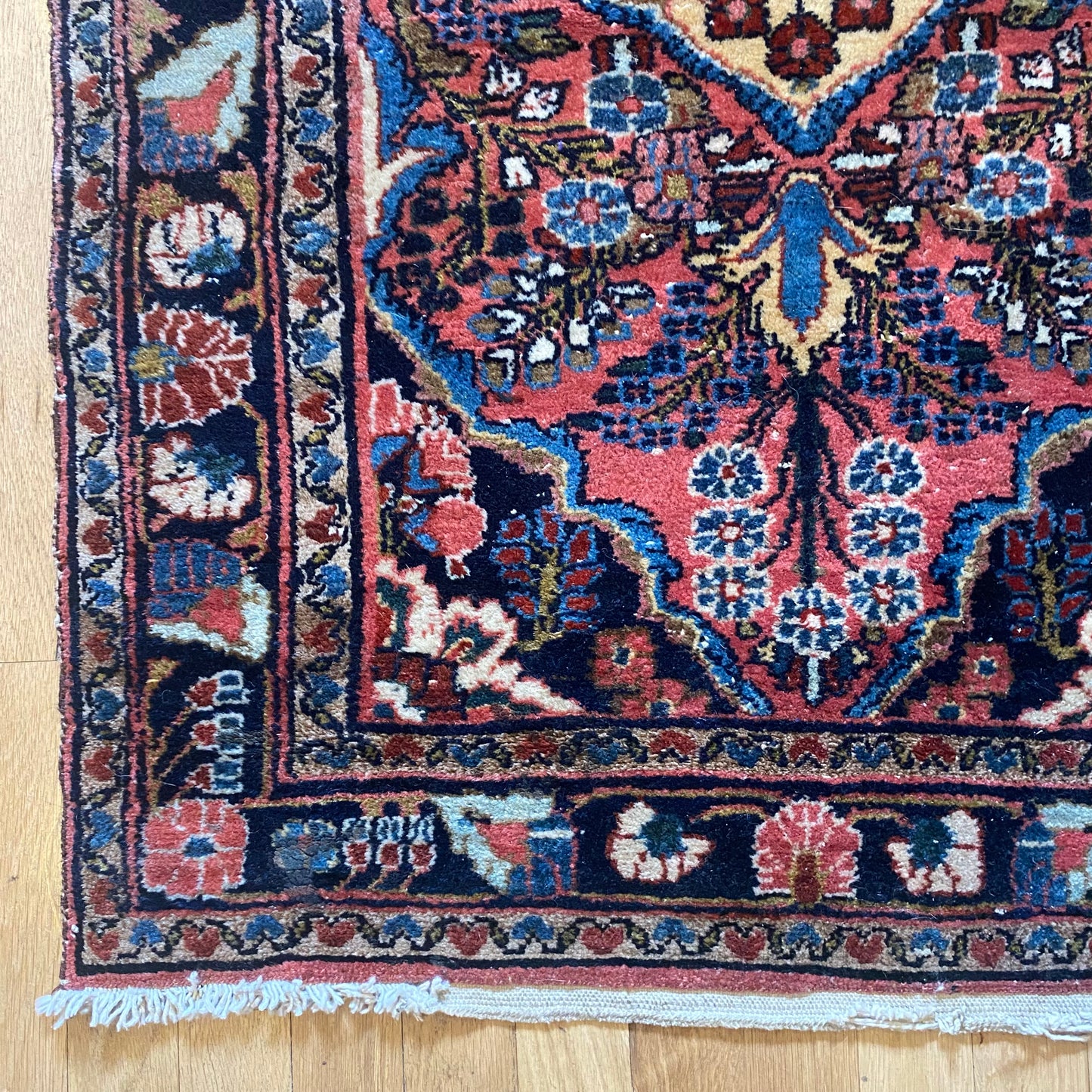 Vintage Rug, 2' 7 x 4' Pink