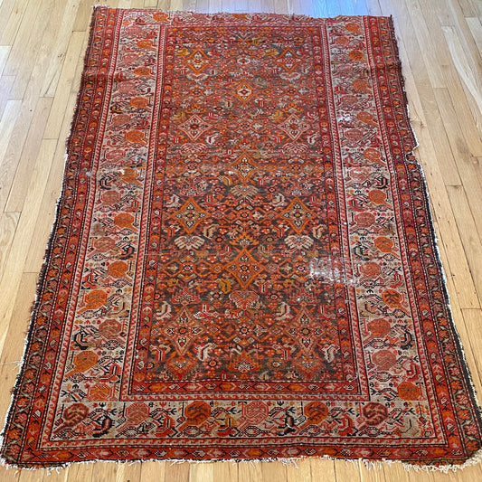 Vintage Rug, 4' 2 x 6' 2 Brown