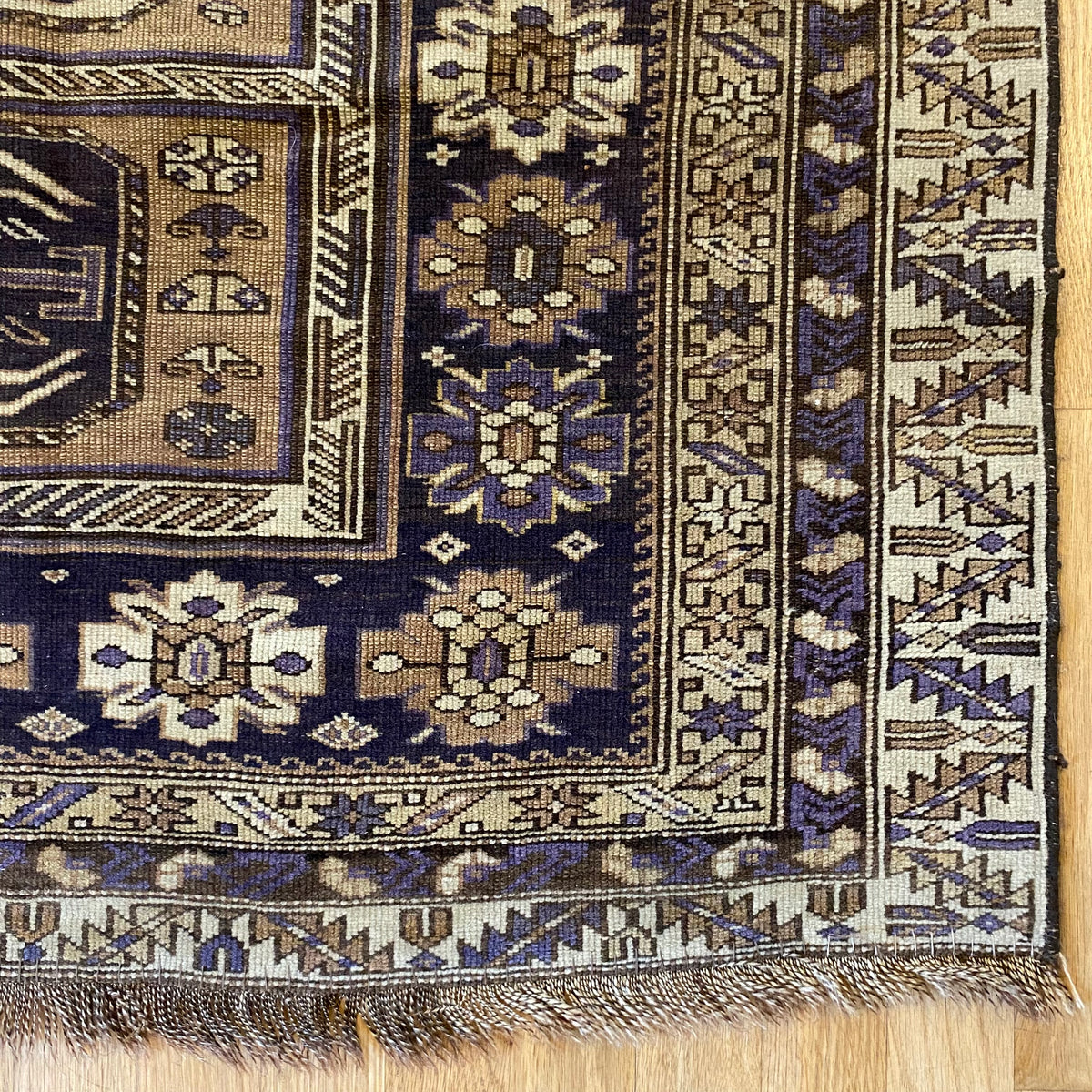 Antique Rug, 3' 9 x 6' 2 Caucasian