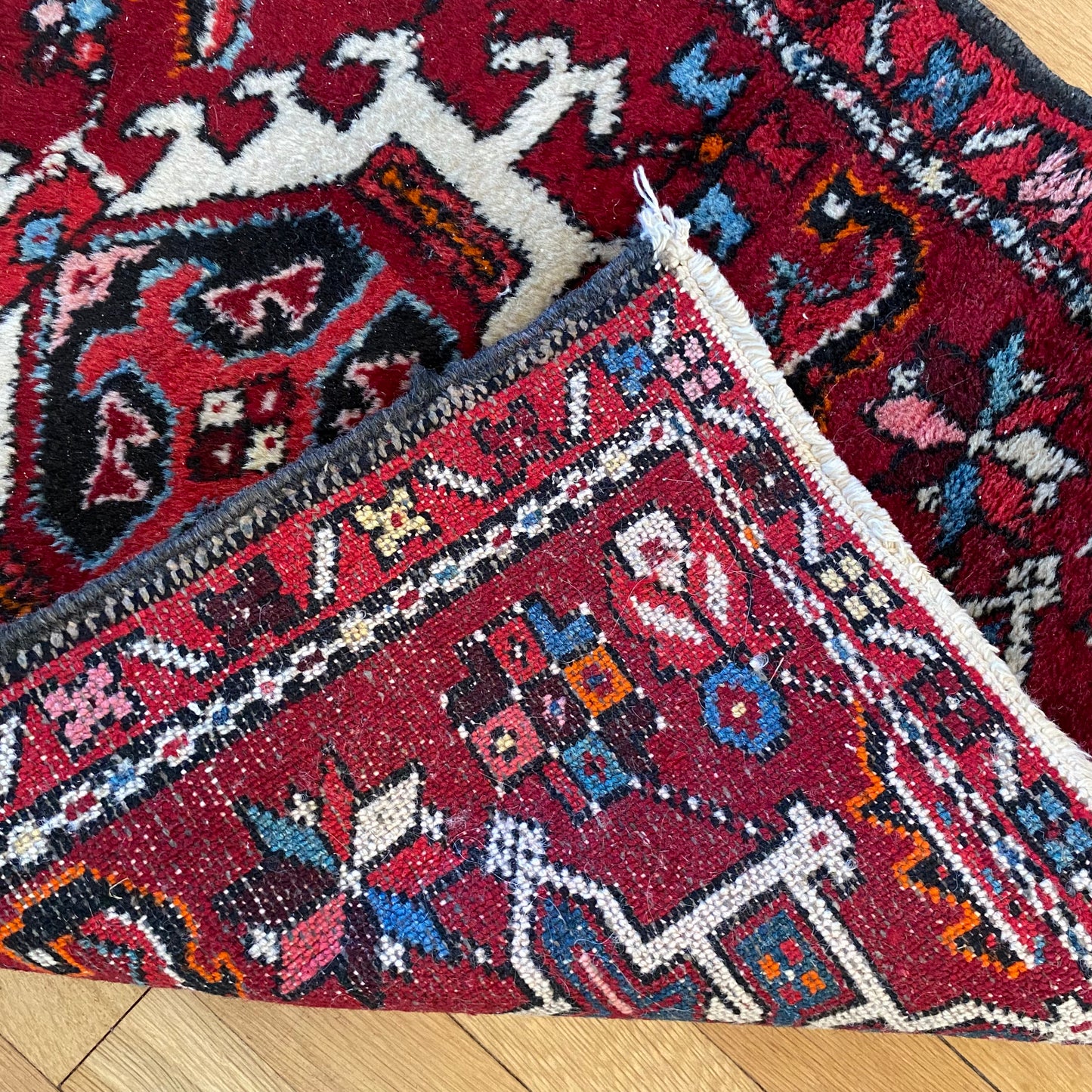 Vintage Rug, 2' 1 x 2' 11 Red