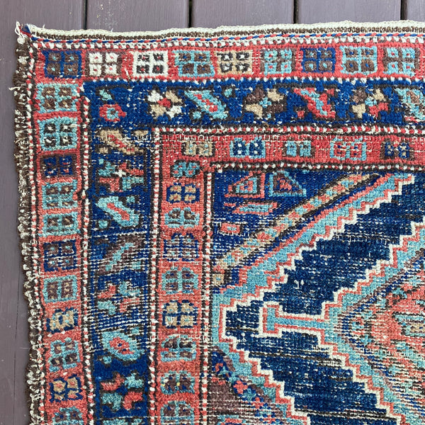 Vintage Rug, 4' x 5' 9 Red