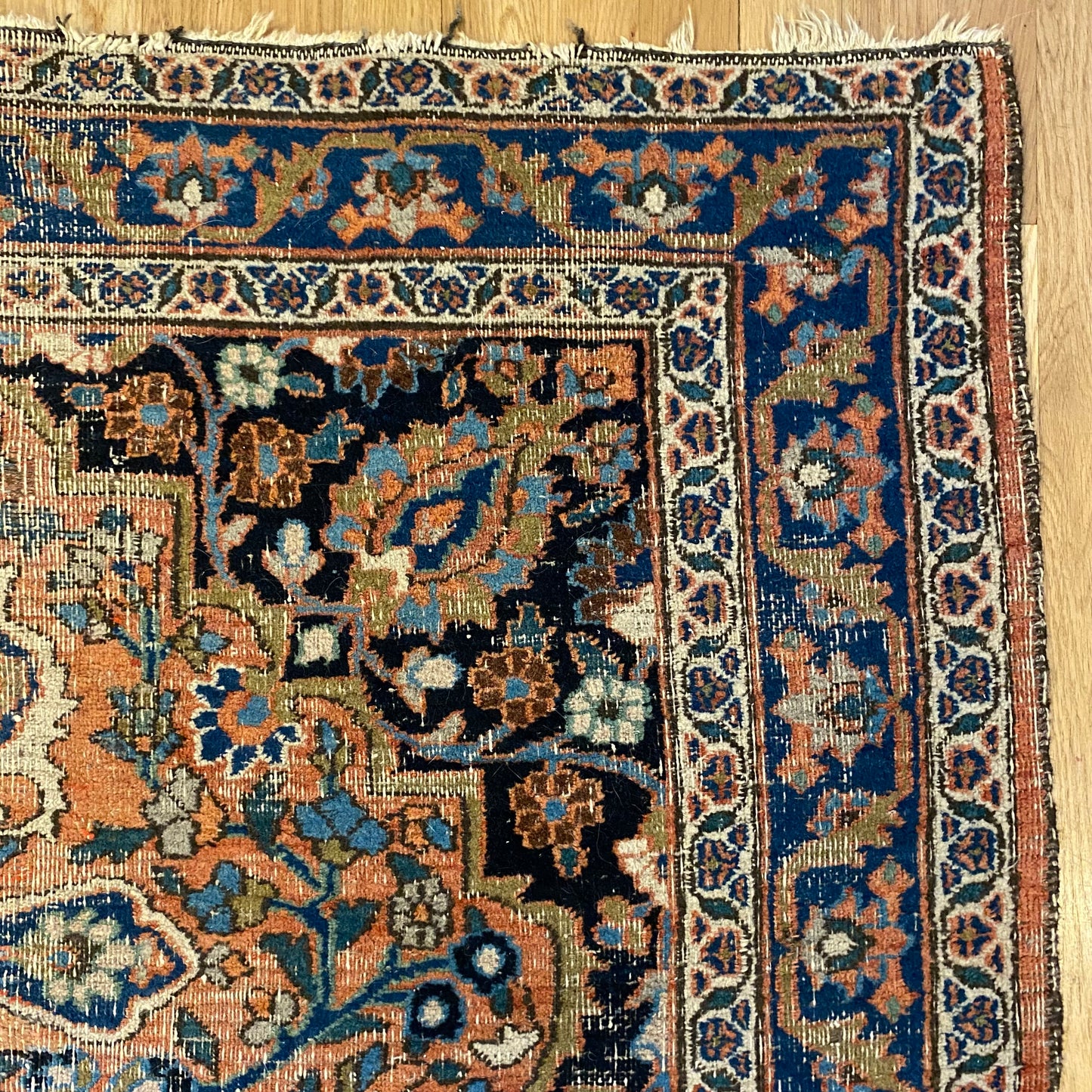 Vintage Rug, 4' 3 x 6' 4 Soft Orange