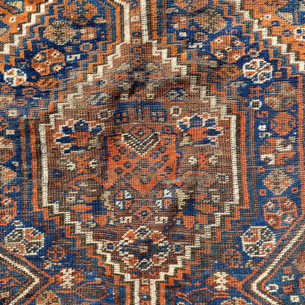 Vintage Rug 4' x 5' 3, Blue