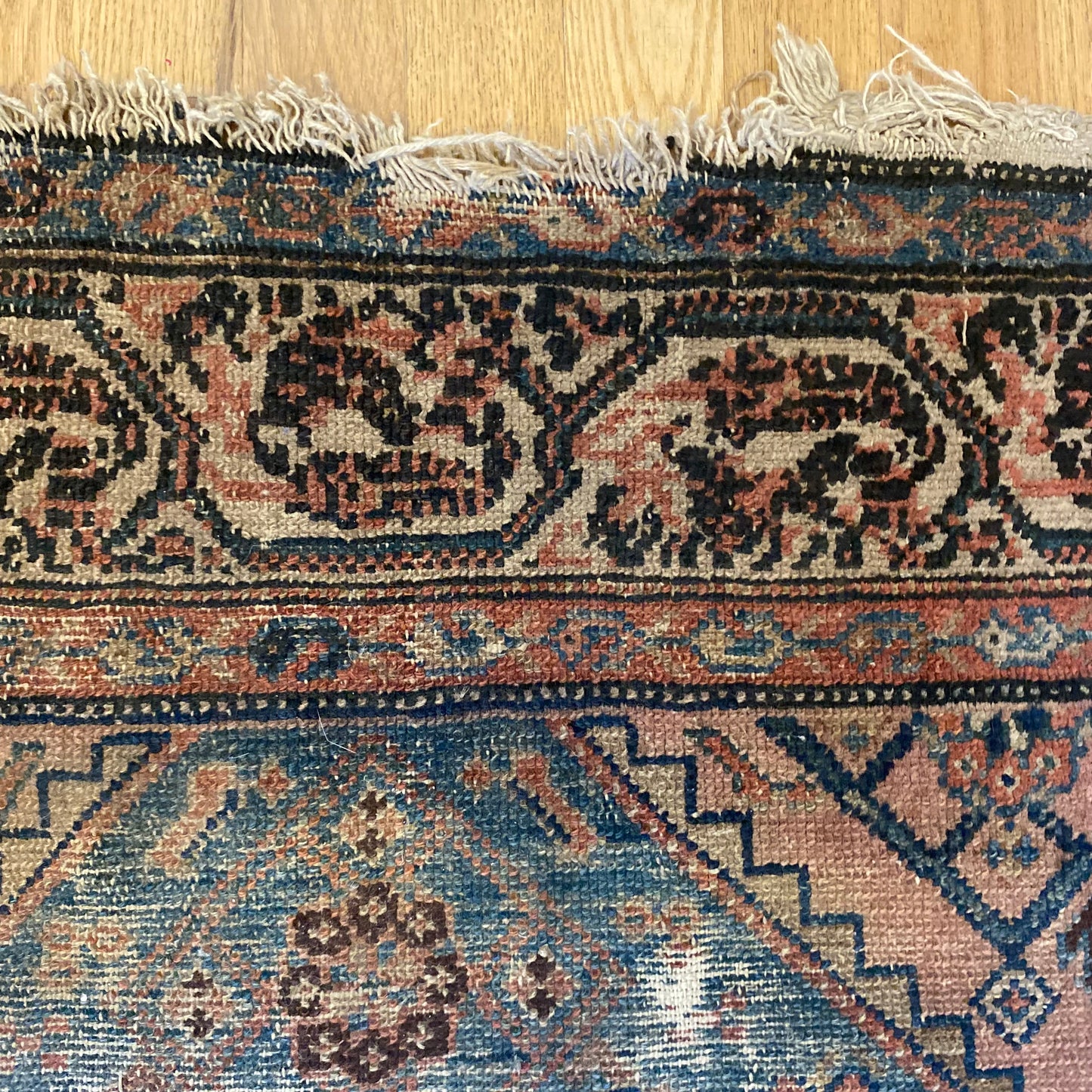 Vintage Rug, 3' 4 x 5' 6 Blue