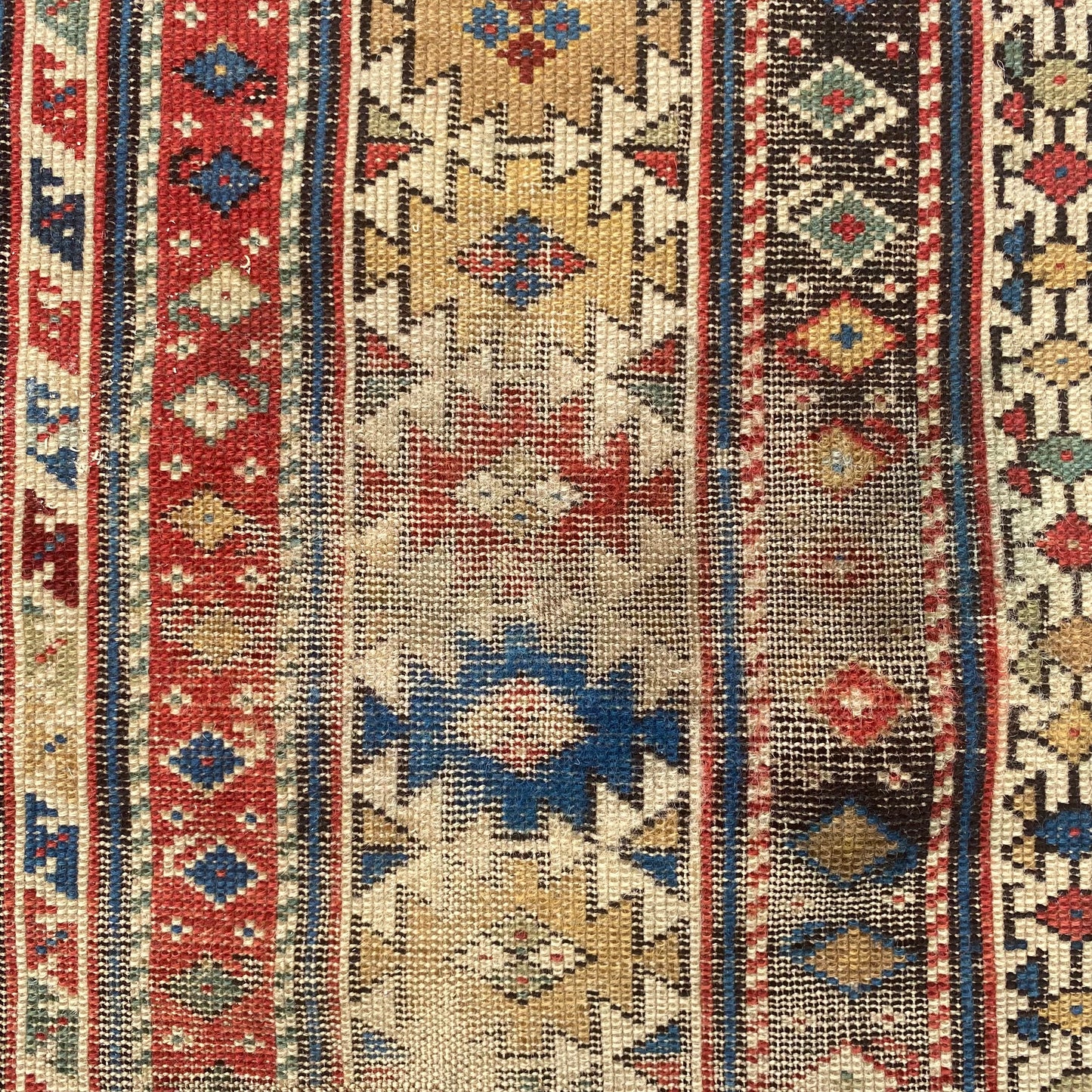 Caucasian Kuba Rug, 3' 5 x 5' Antique Blue