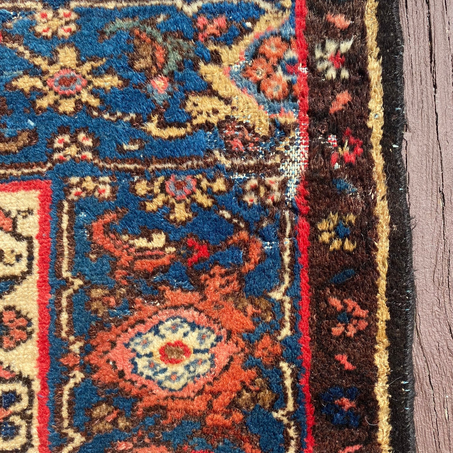 Vintage Rug, 4' 2 x 6' 8 Blue
