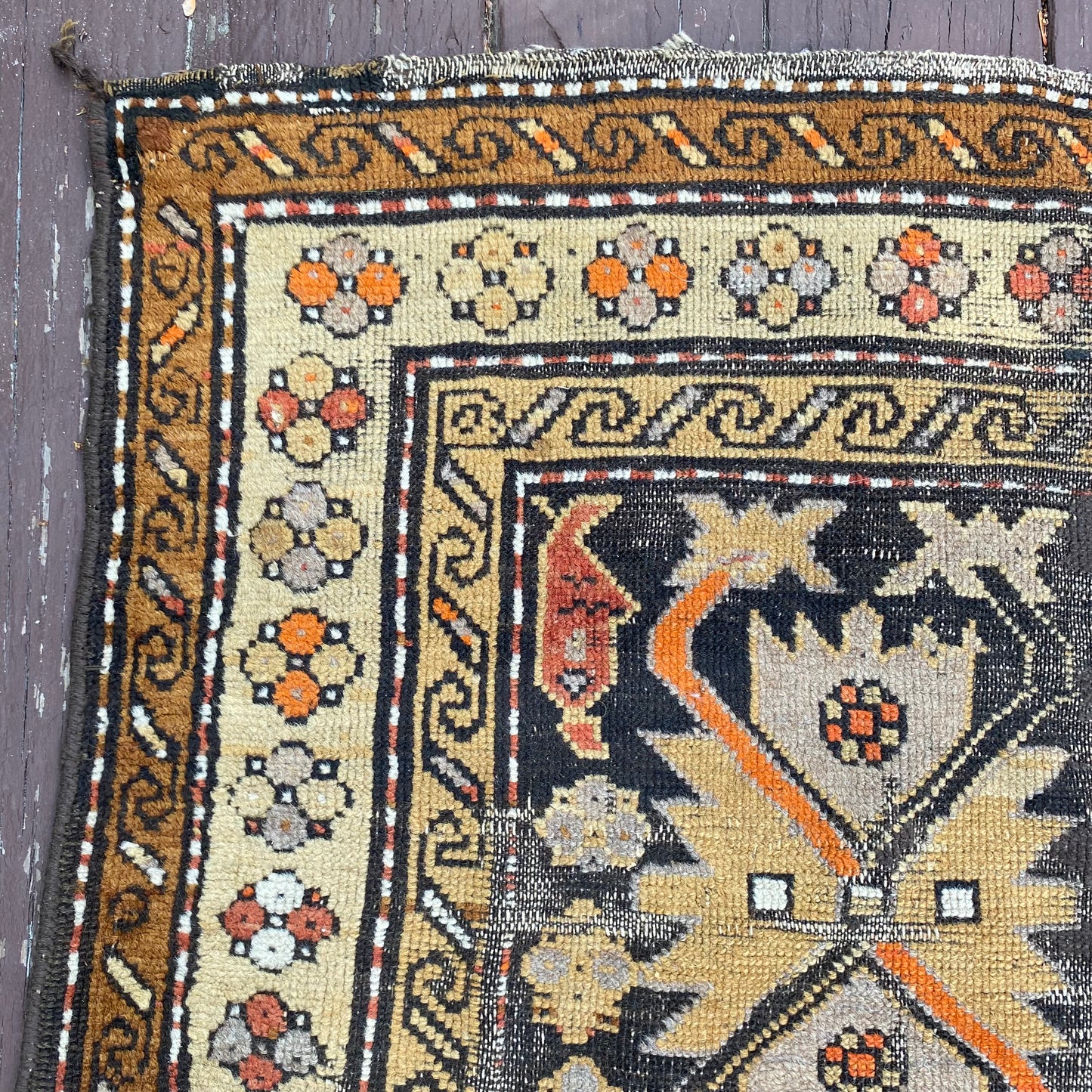 Vintage Rug, 4' 1 x 8' 8 Brown