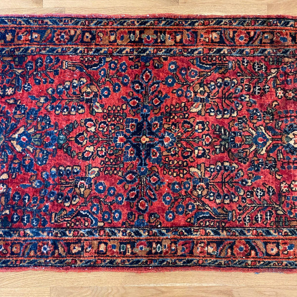 Vintage Rug, 2' 3 x 3' 11 Pink
