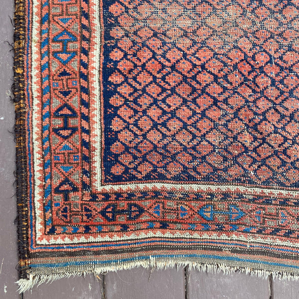 Vintage Rug, 2' 9 x 5' 5 Blue