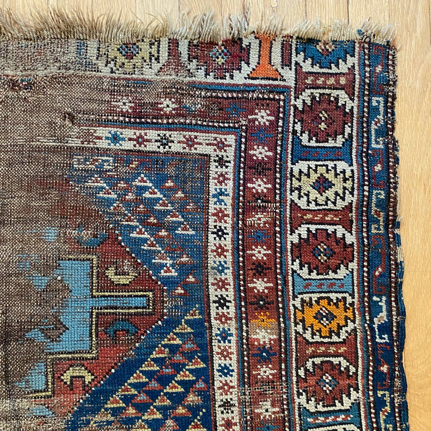 Vintage Rug, 3' 8 x 4' 9 Blue