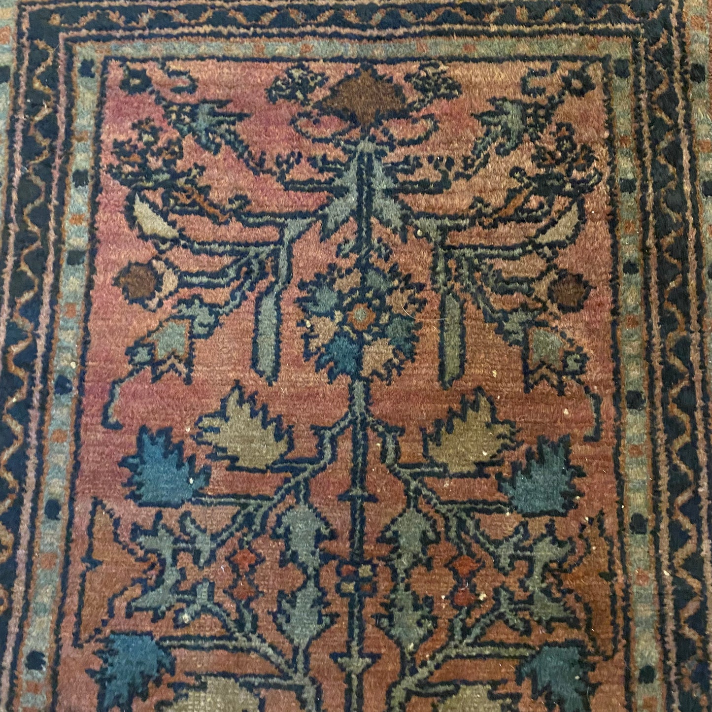 Vintage Rug, 1' 9 x 2' 9 Magenta