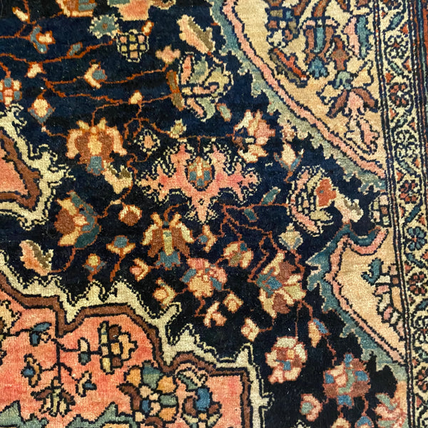 Vintage Rug, 3' 6 x 5' 2 Blue