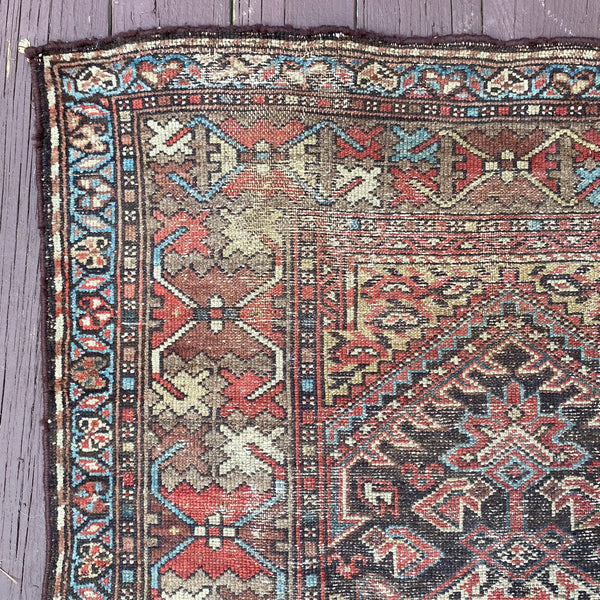 Vintage Rug, 3' 7 x 6' 9 Brown