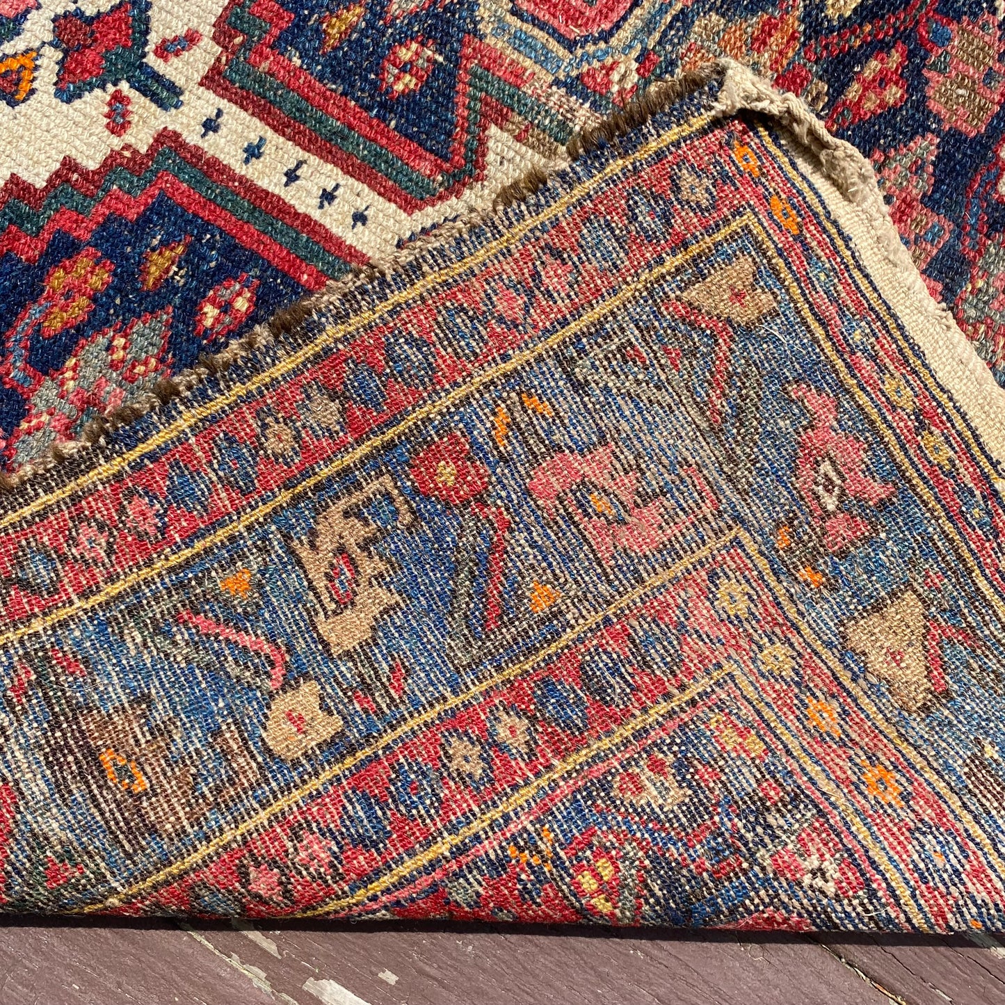 Vintage Rug, 3' 5 x 6' 11 Blue