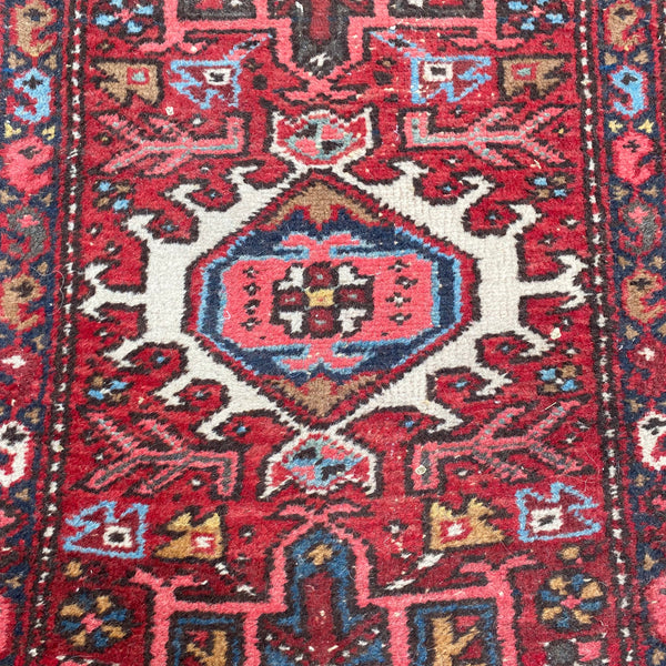 Vintage Rug, 1' 9 x 5' 2 Red