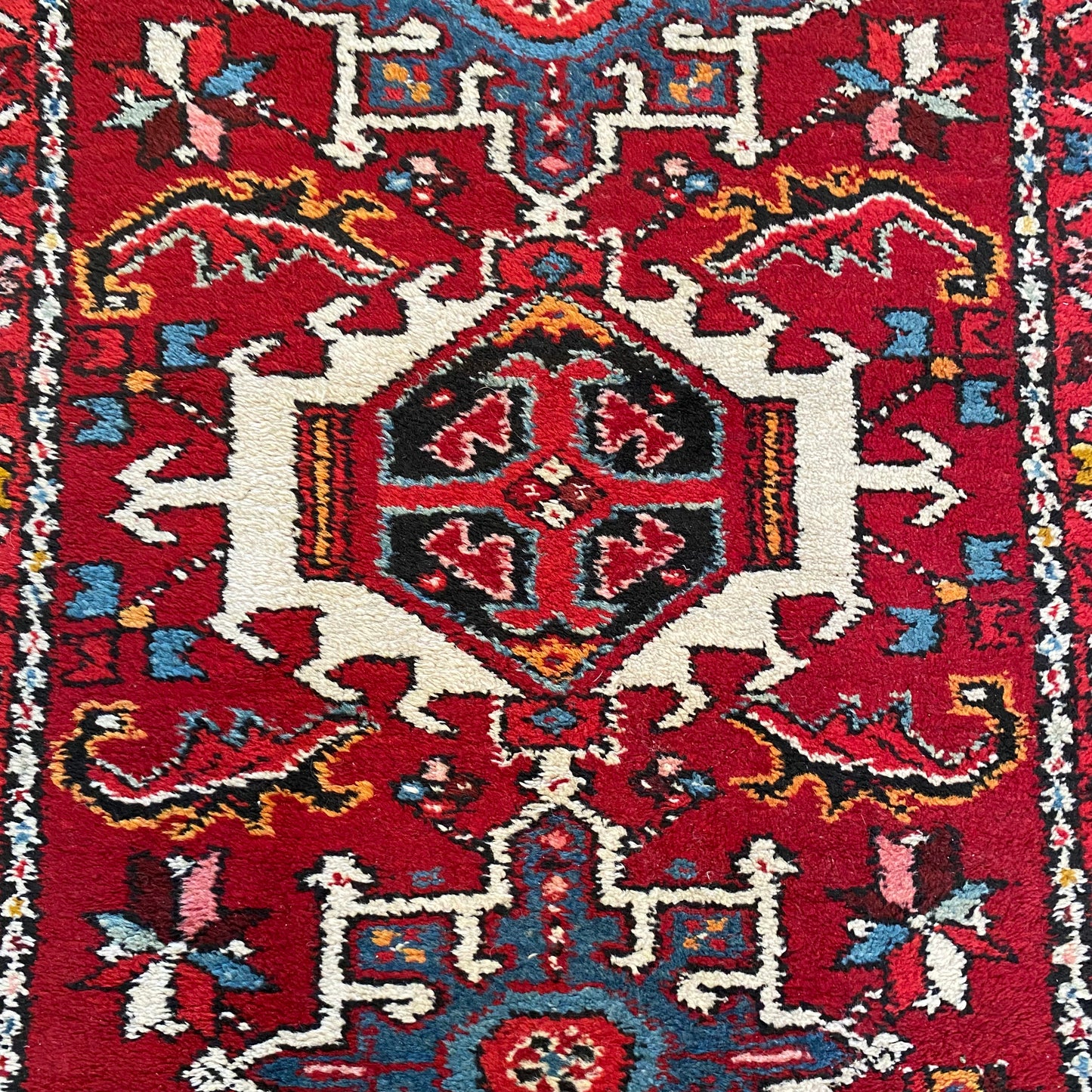 Vintage Rug, 2' 1 x 2' 11 Red