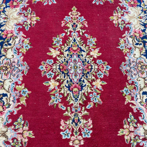 Vintage Rug, 3' 1 x 4' 8 Dark Pink