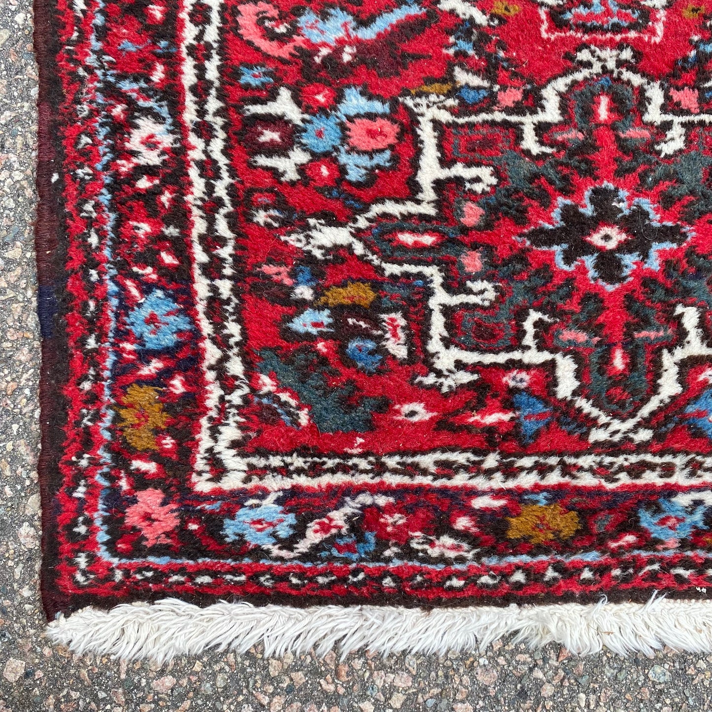 Vintage Rug, 2' 1 x 2' 11 Red