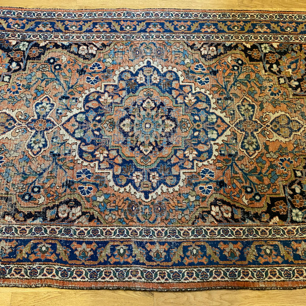 Vintage Rug, 4' 3 x 6' 4 Soft Orange