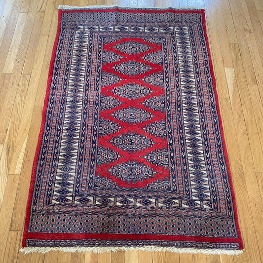 Vintage Rug, 3' 3 x 5' 1 Red