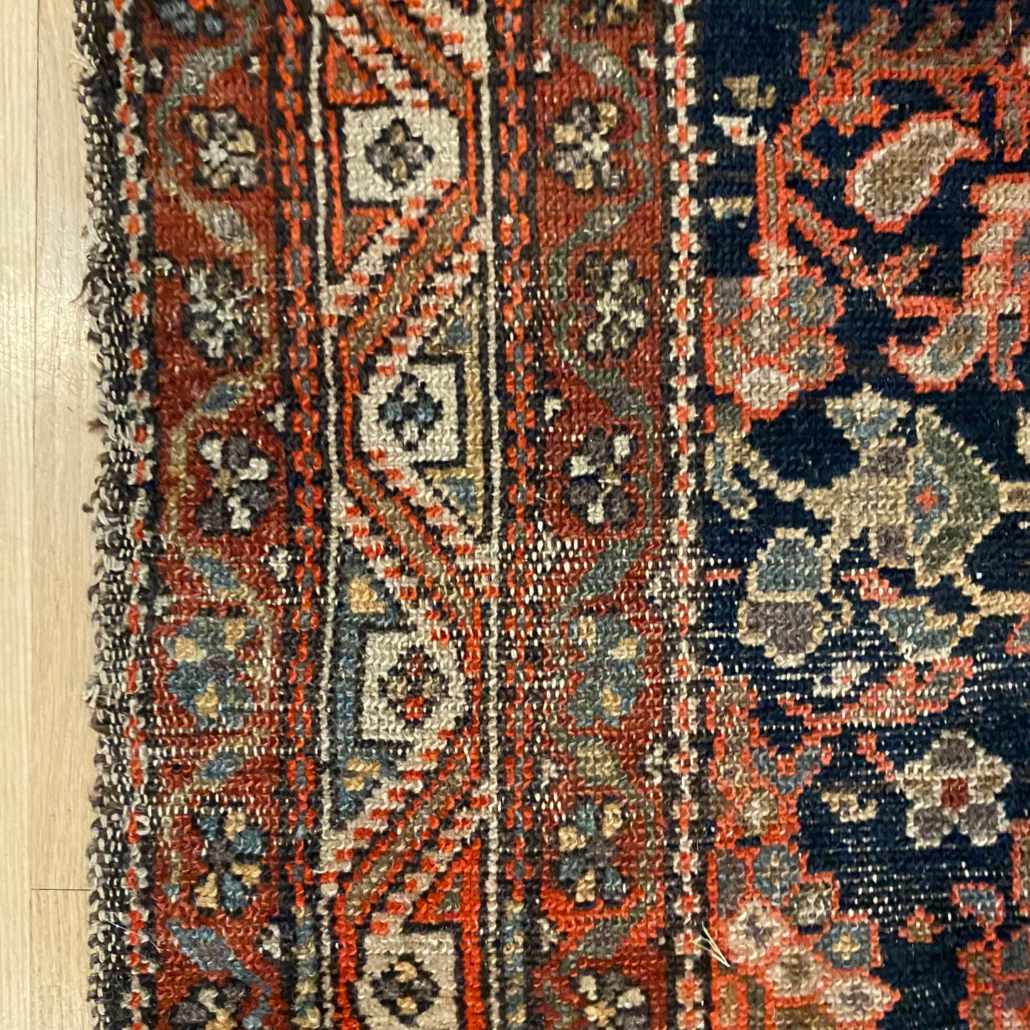 Vintage Rug, 3' x 6' Blue