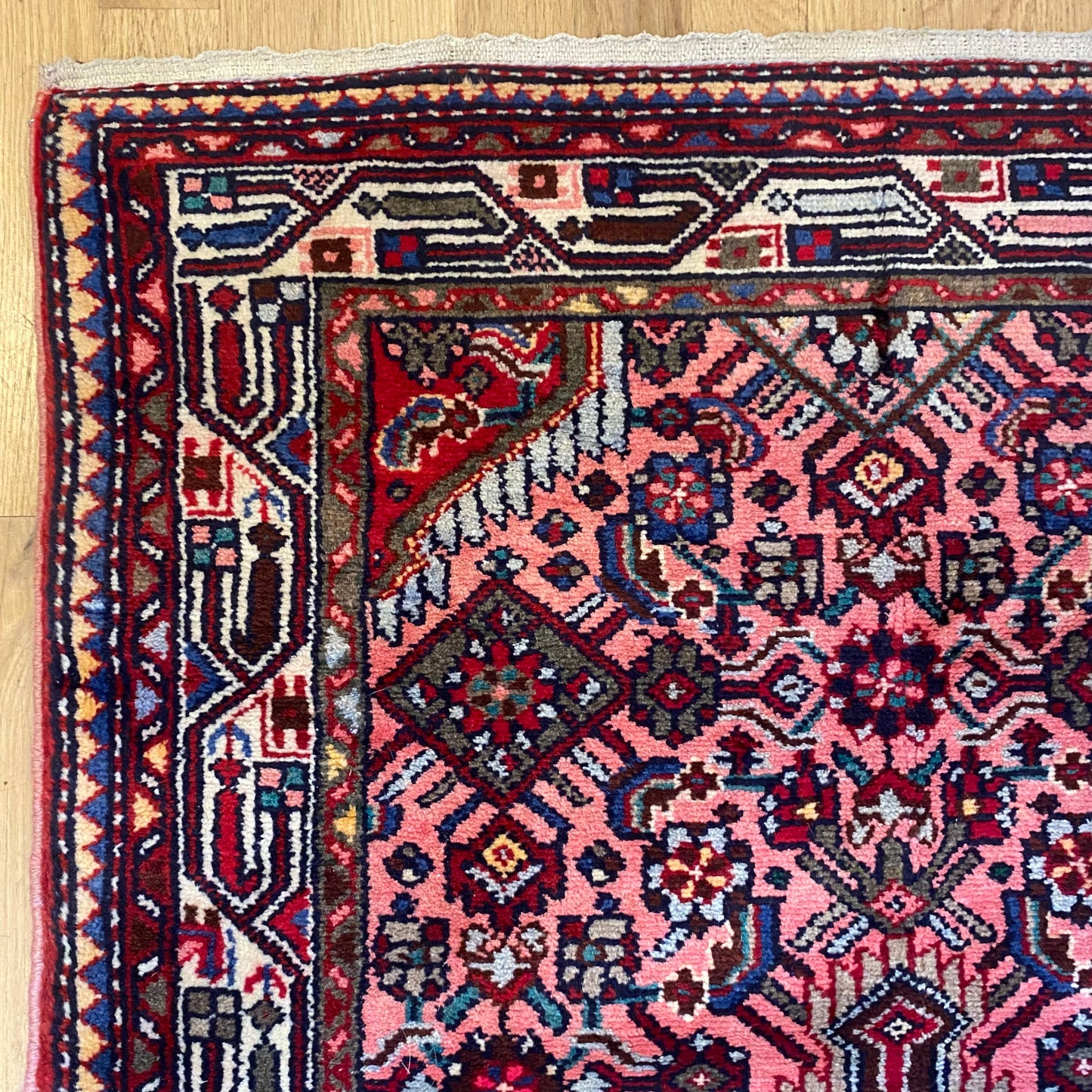 Vintage Rug, 2' 9 x 3' 9 Pink