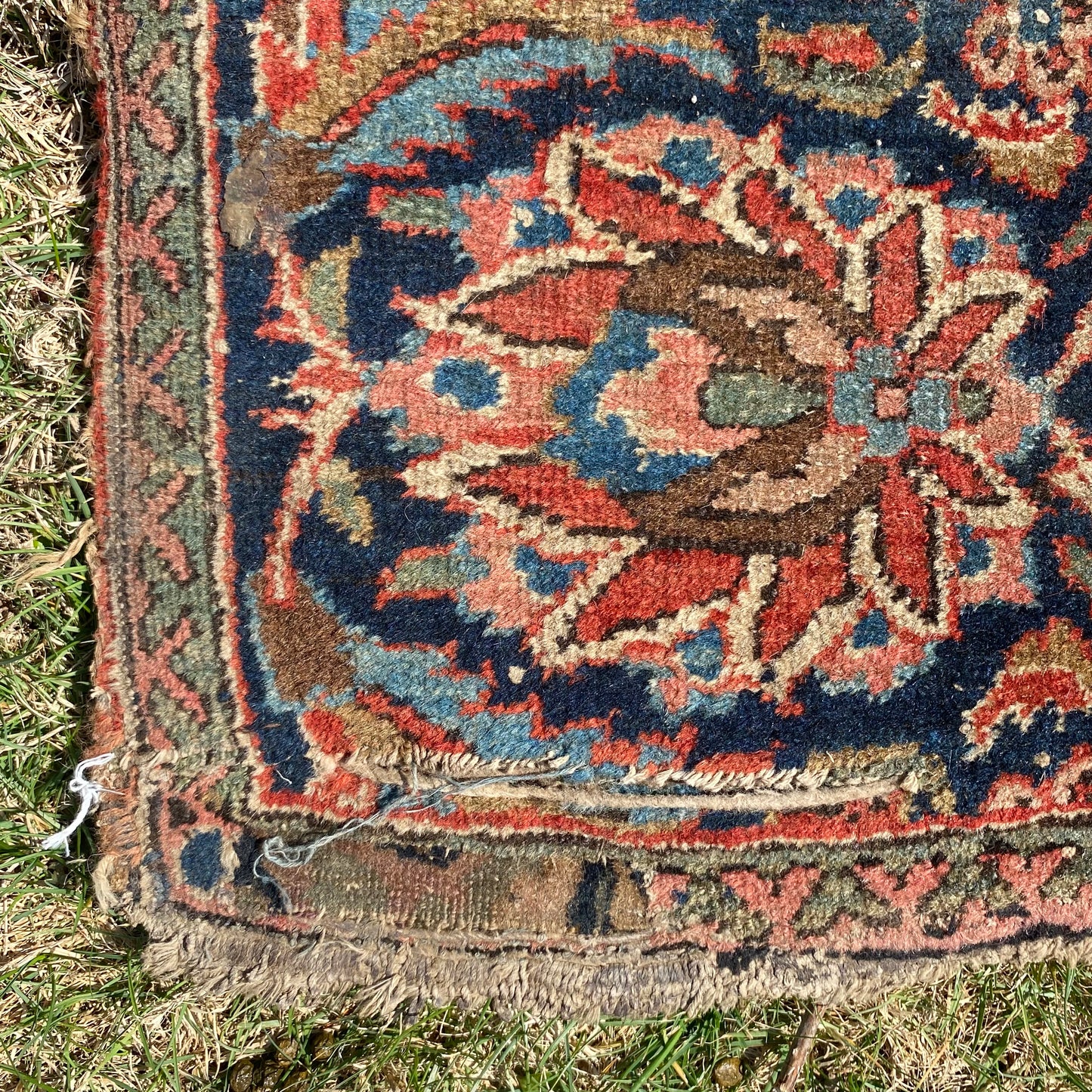 Vintage Rug, 1' 8 x 8' 1 Blue Runner