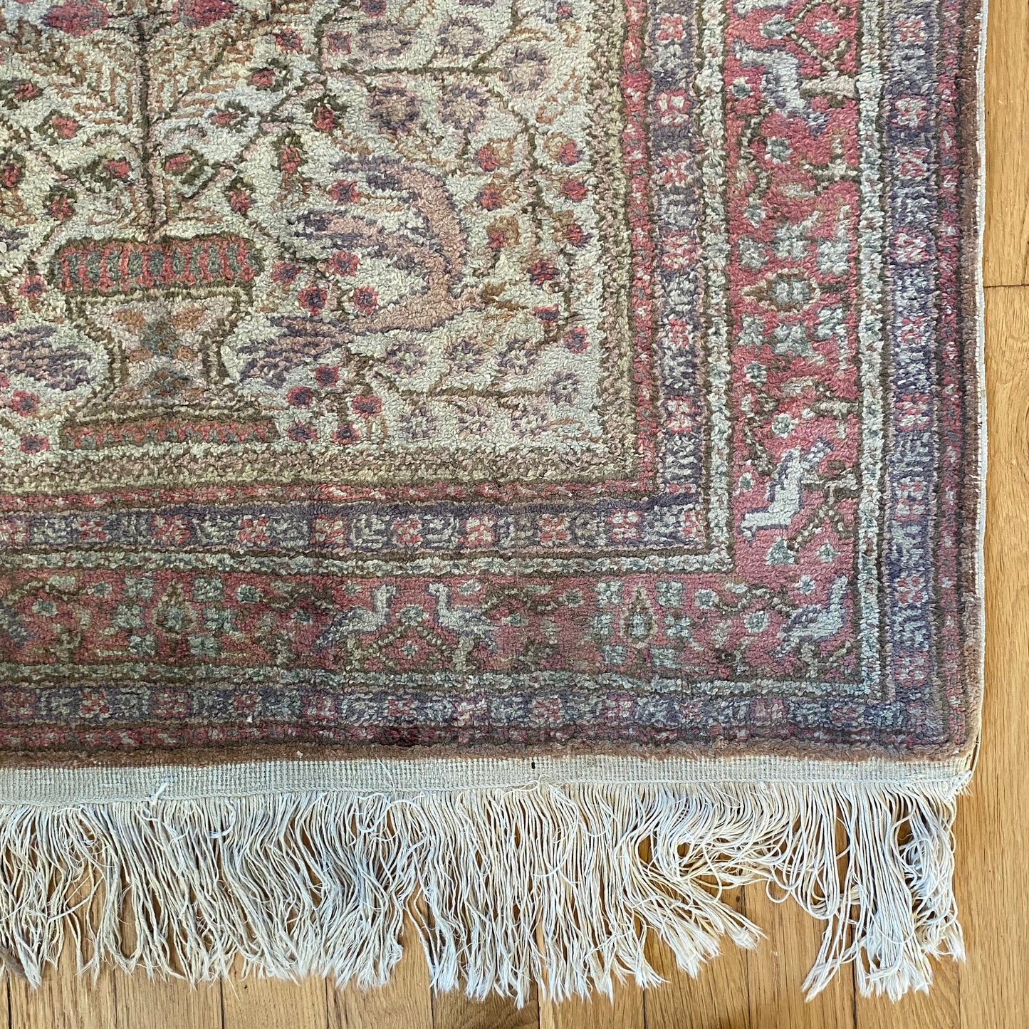 Vintage Rug, 3' x 4' 11 Cream