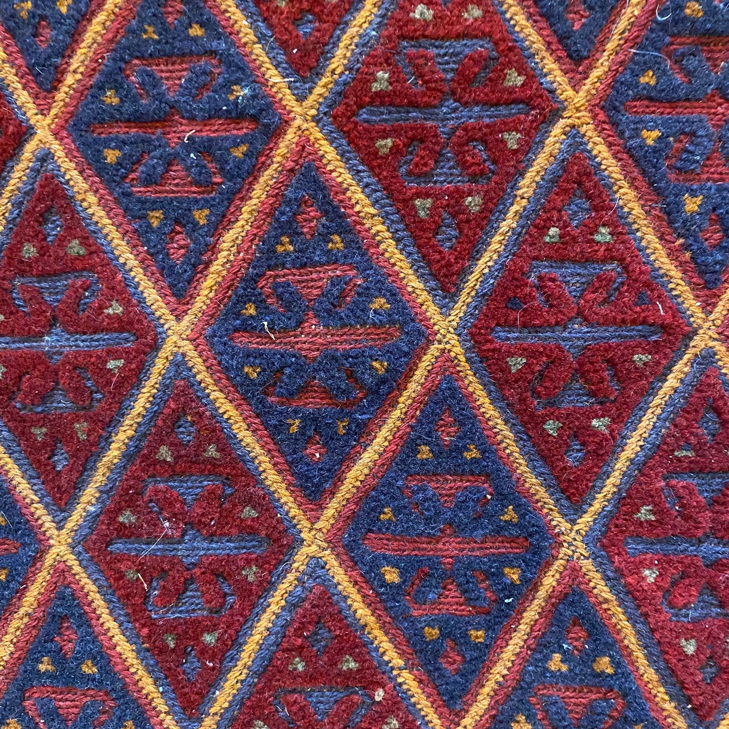 Vintage Rug, 3' 9 x 4' 2 Blue