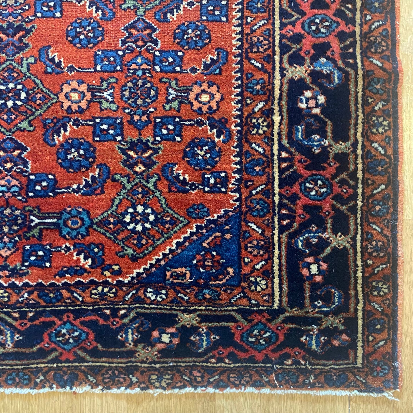 Vintage Rug, 3' 5 x 5' Red