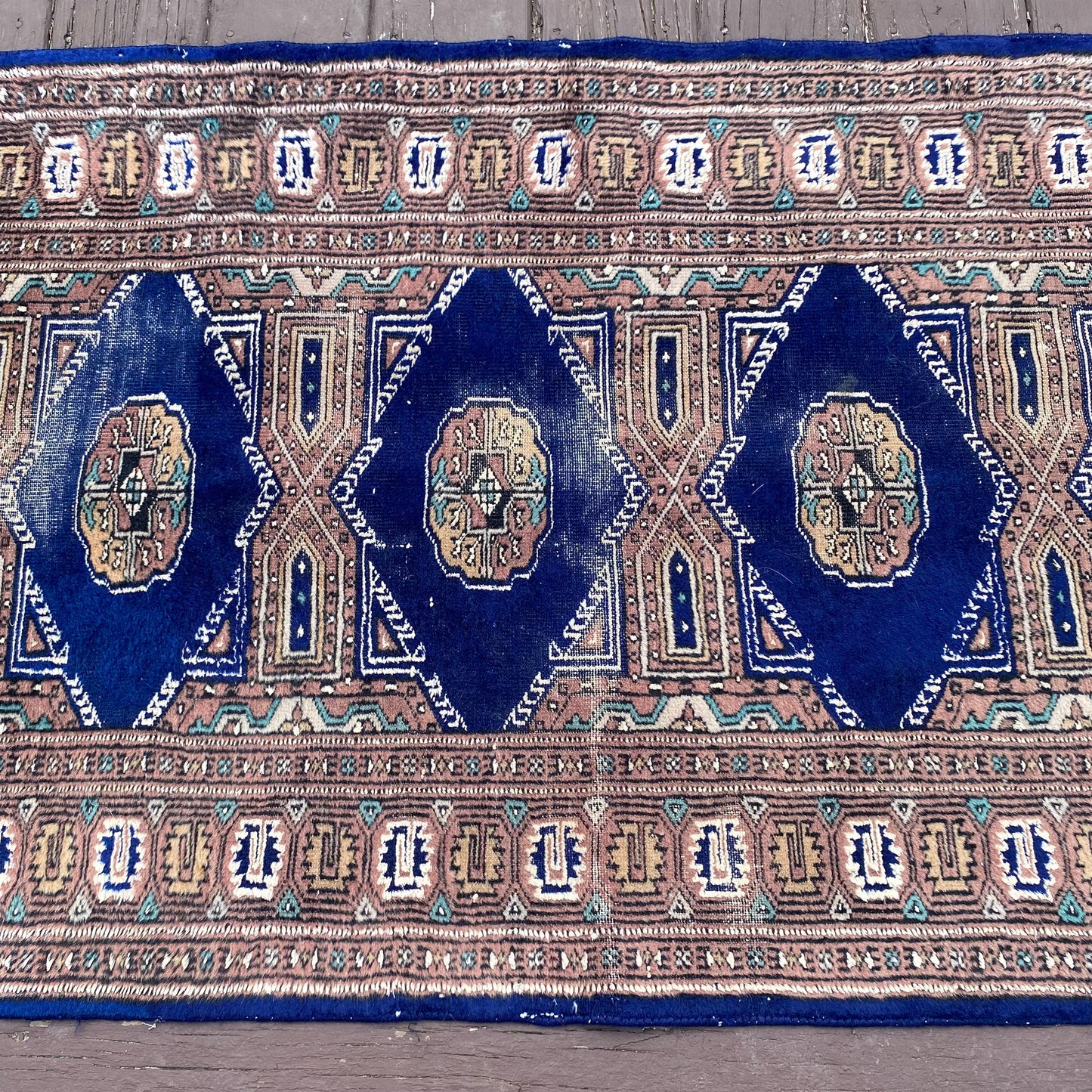 Vintage Rug, 2' 7 x 9' 11 Blue