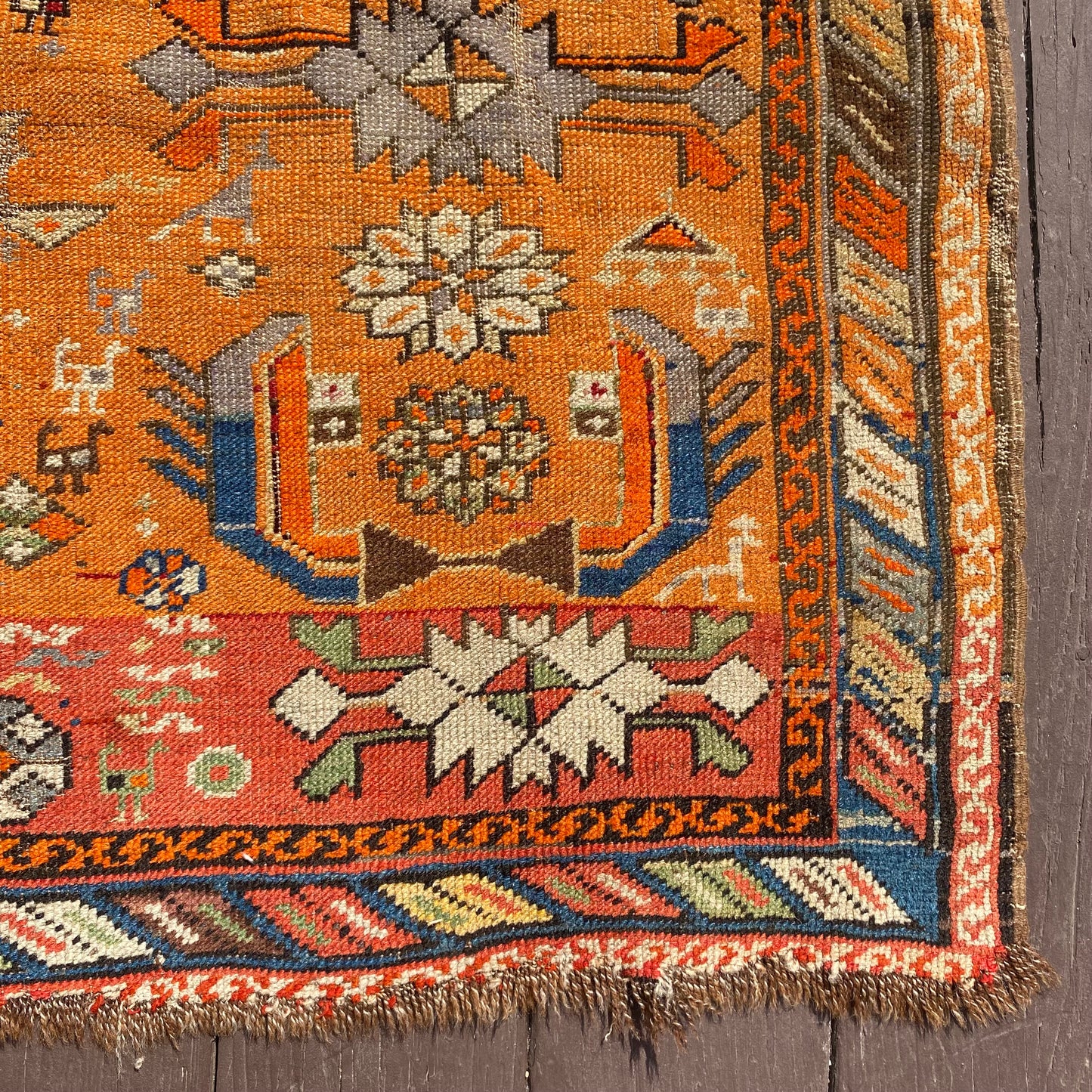 Vintage Rug, 3' 10 x 6' Orange