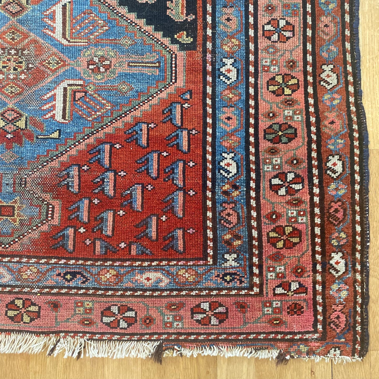 Vintage Rug, 3' 7 x 6' 4 Blue