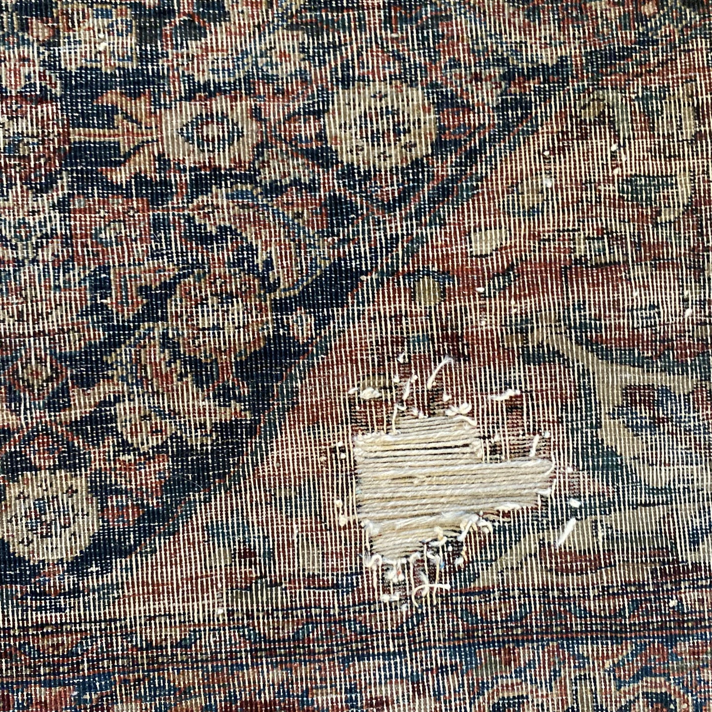 Vintage Rug, 3' 5 x 4' 9 Blue