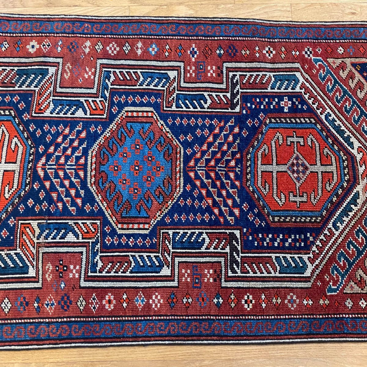 Antique Rug, 2' 2 x 4' 2 Caucasian