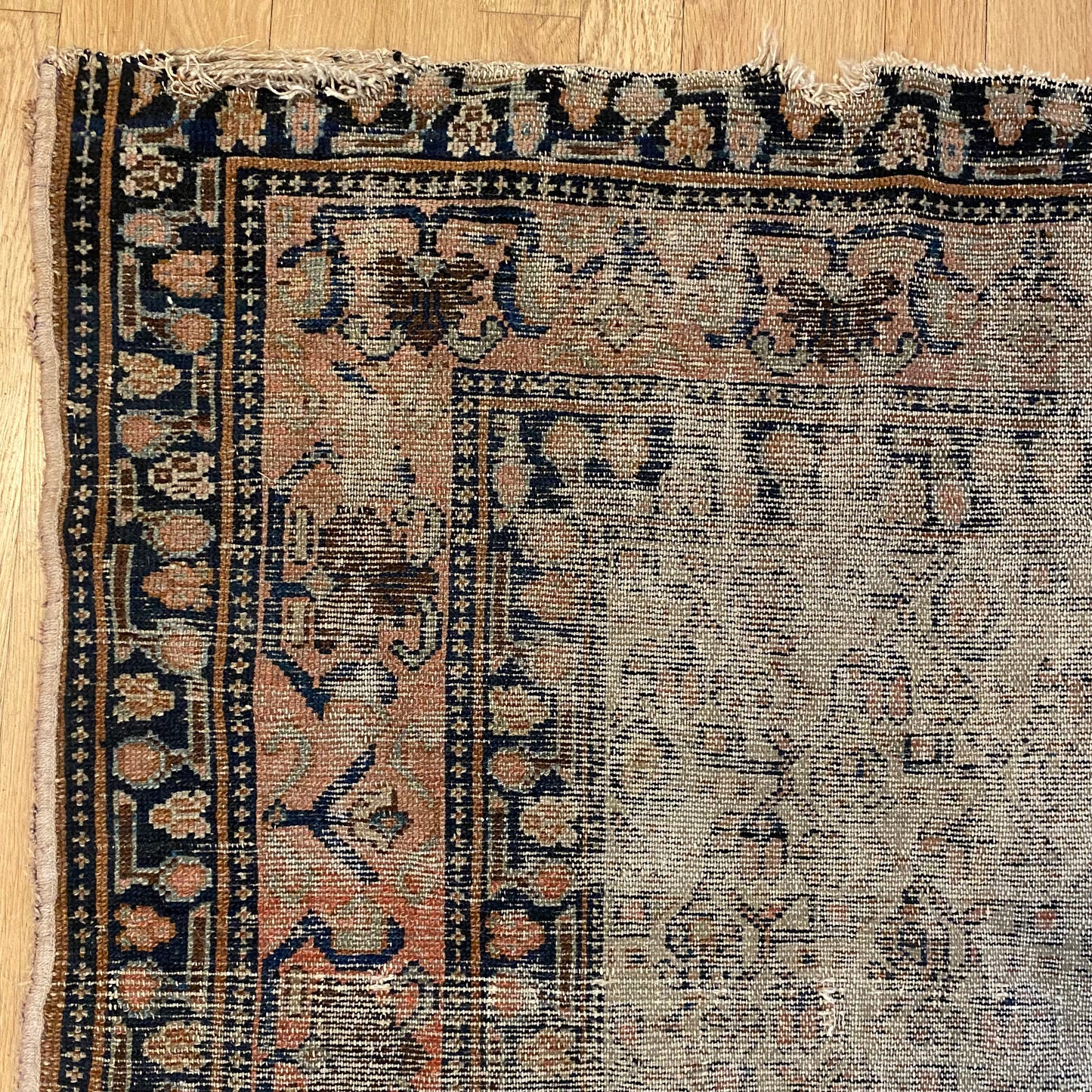 Vintage Rug, 4' 4 x 6' 3 Cream