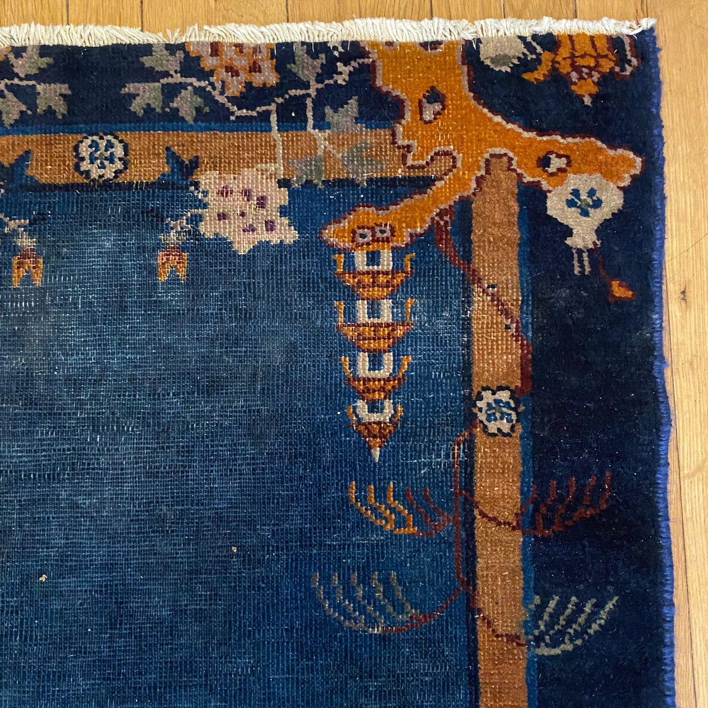 Peking Chinese Rug, 2' 10 x 5' 7 Blue Vintage