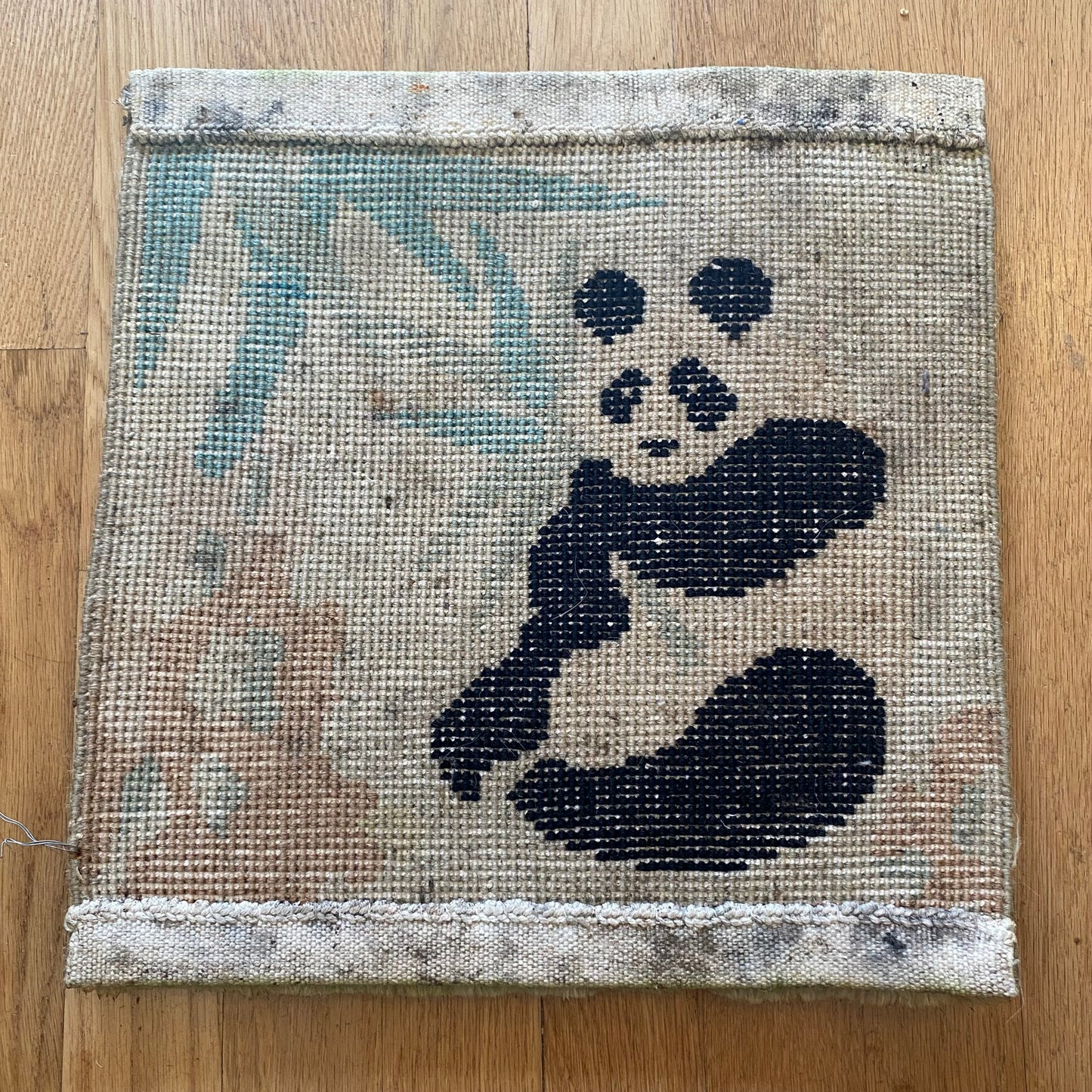 Vintage Rug, 13” x 13.5” Collectible