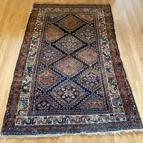 Vintage Rug, 3' 10 x 5' 11  Blue
