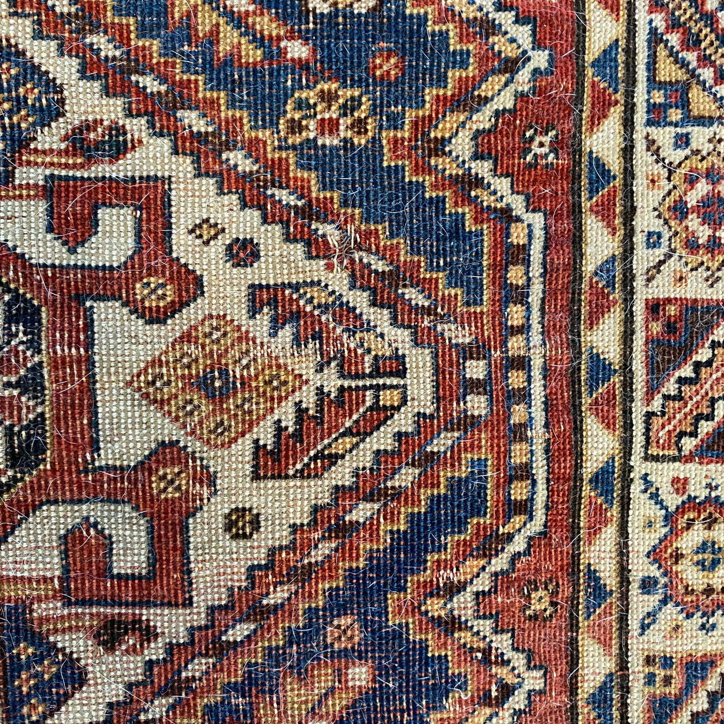 Vintage Rug, 2' 7 x 4' 2 Red Brown