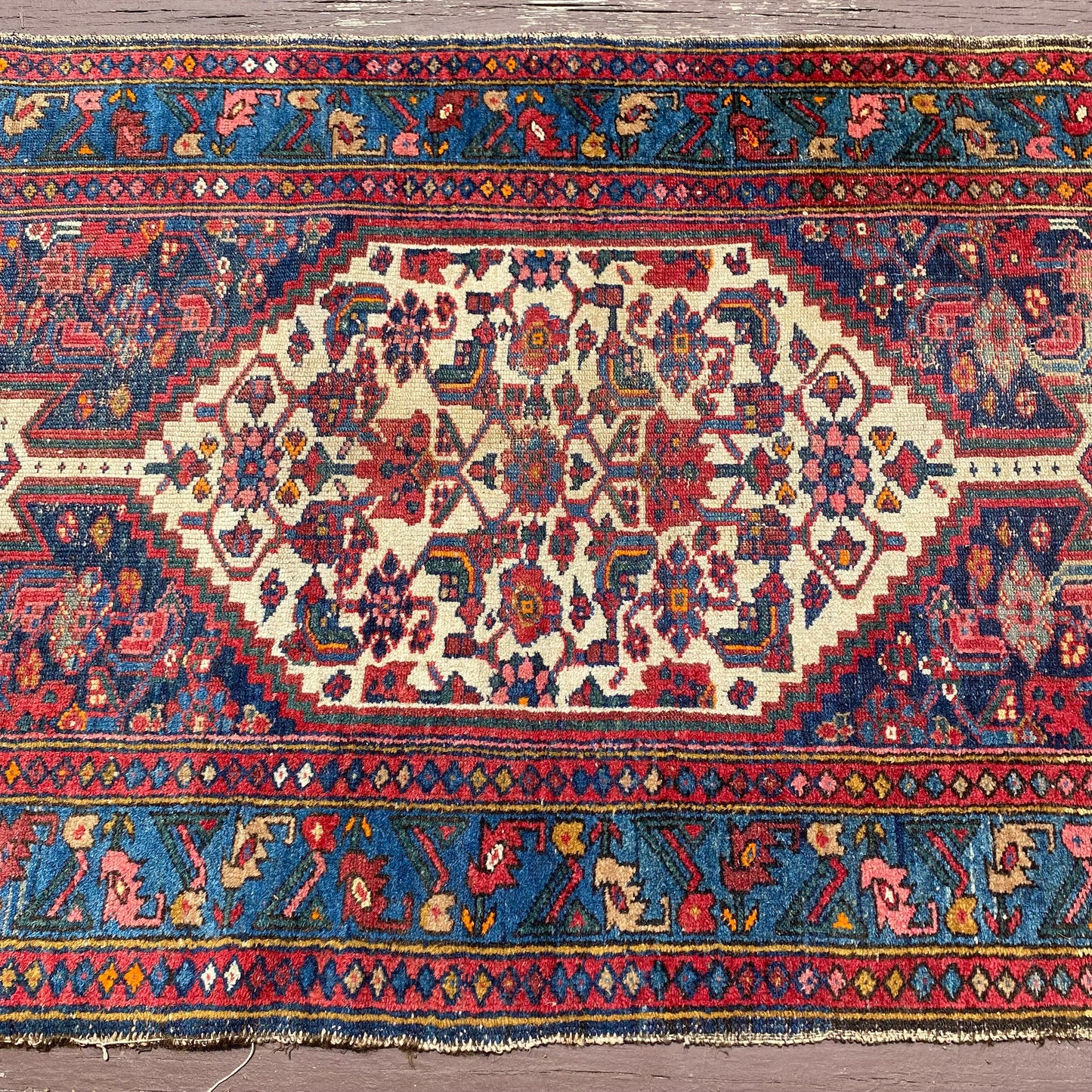 Vintage Rug, 3' 5 x 6' 11 Blue