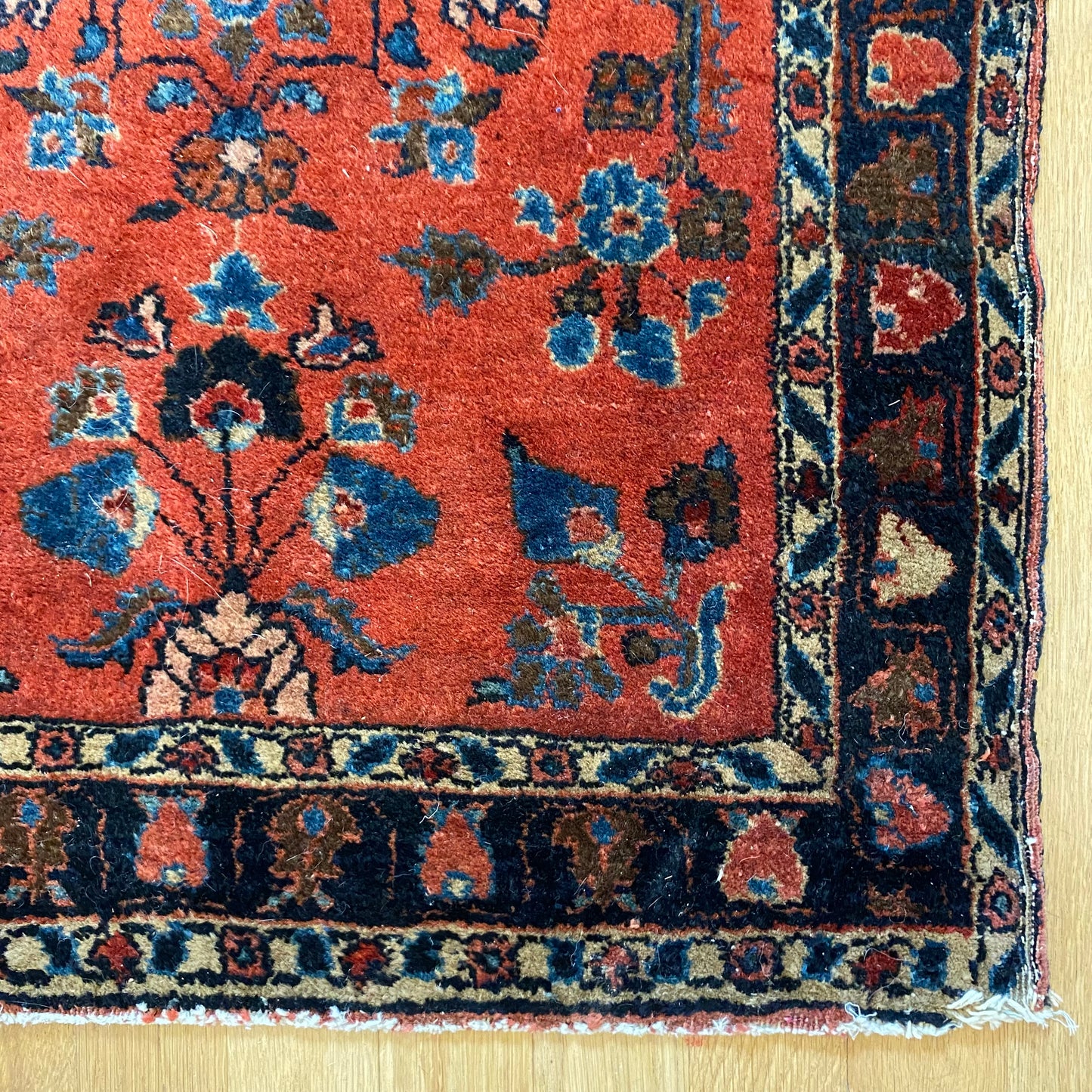 Vintage Rug, 2' x 2' 6 Pink