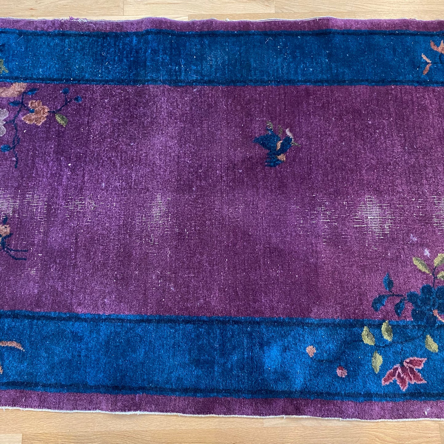 Vintage Rug, 3' 1 x 6' 8 Purple