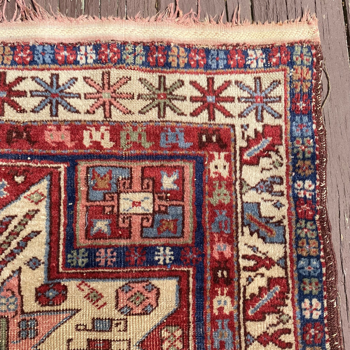 Vintage Rug, 3' 3 x 6' 10 Red