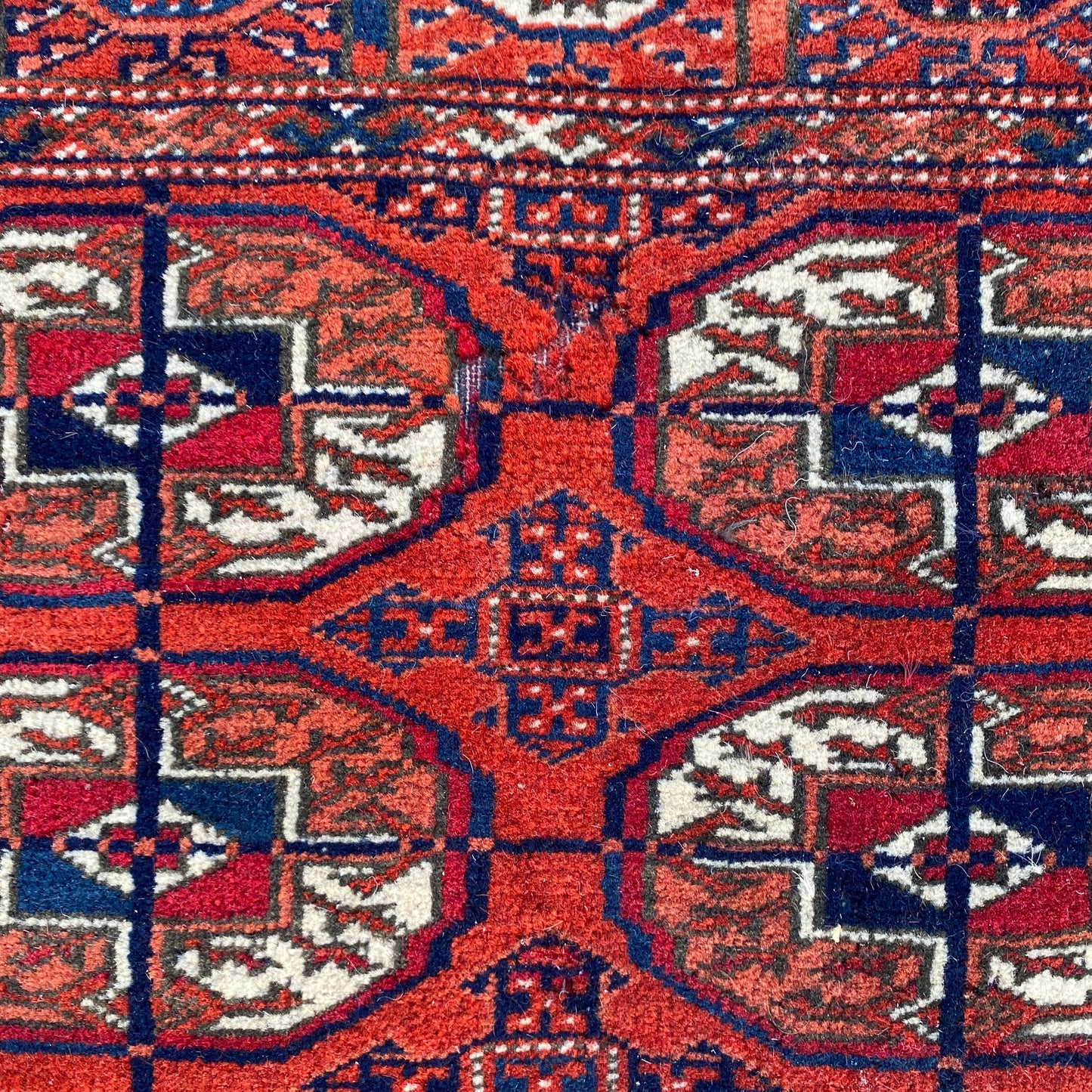 Vintage Rug, 2' 7 x 4' Red Brown