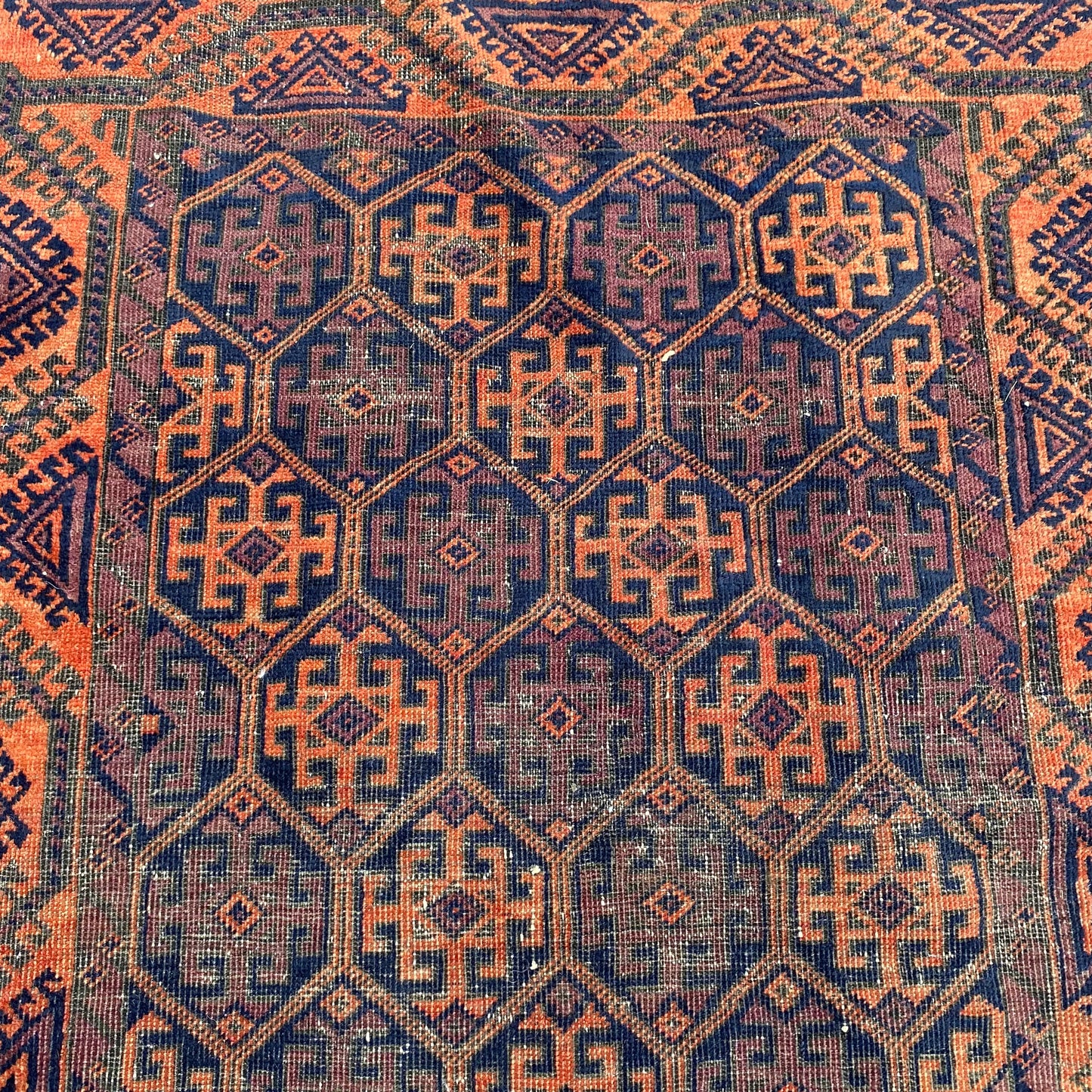 Vintage Rug, 2' 10 x 4' 8 Blue