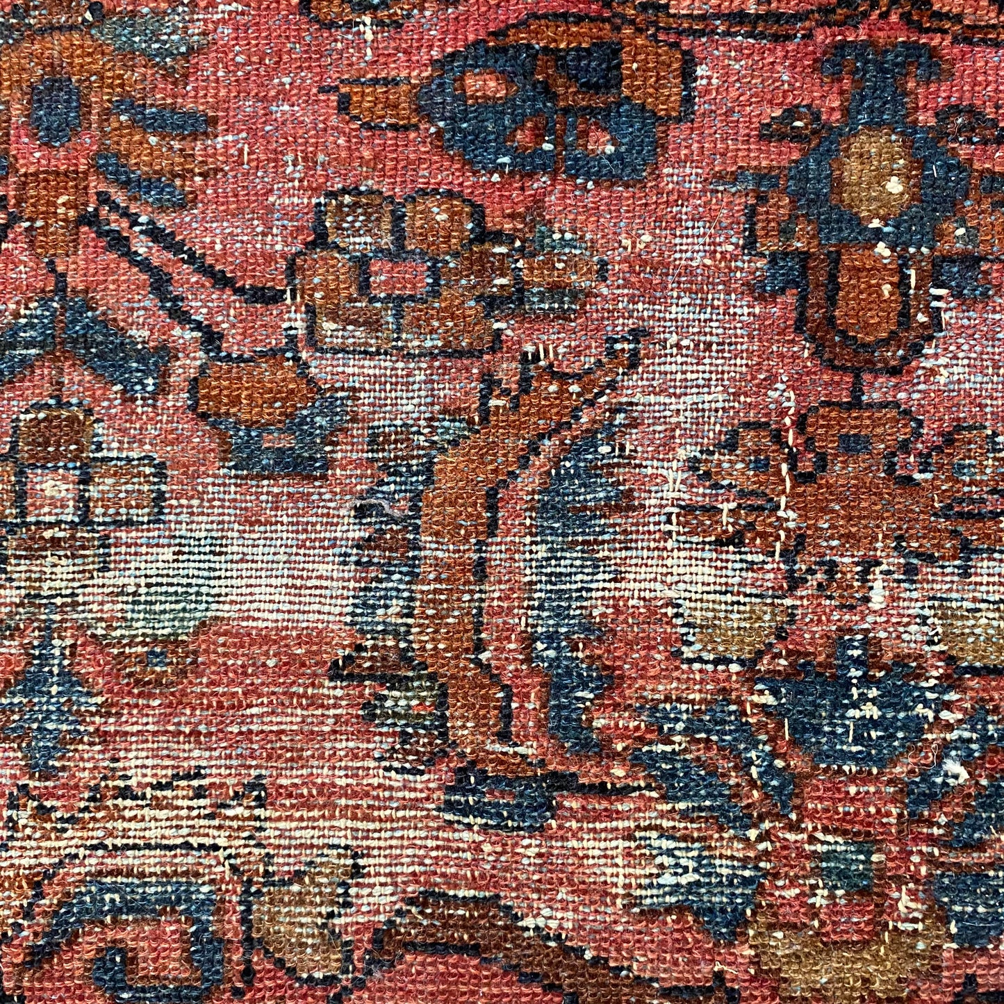 Vintage Rug, 3' 8 x 6' 4 Rose