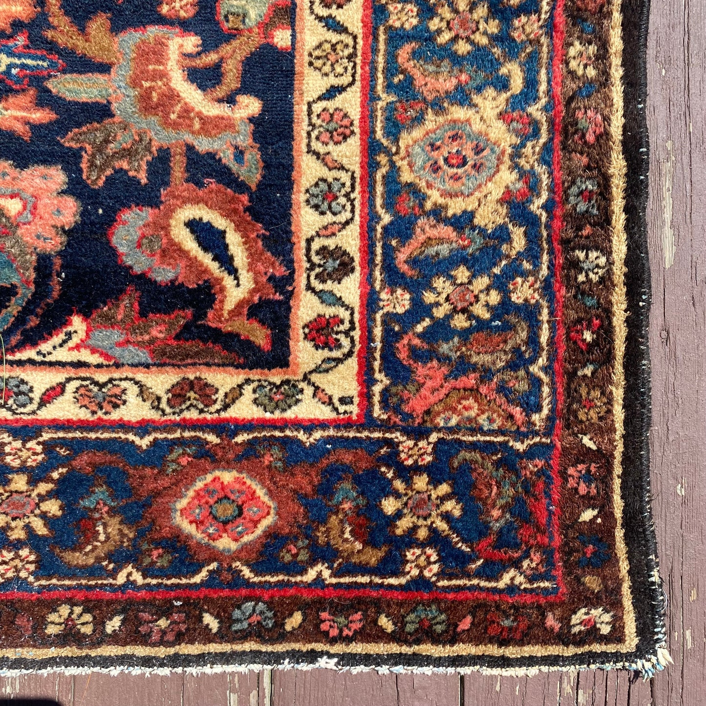 Vintage Rug, 4' 2 x 6' 8 Blue